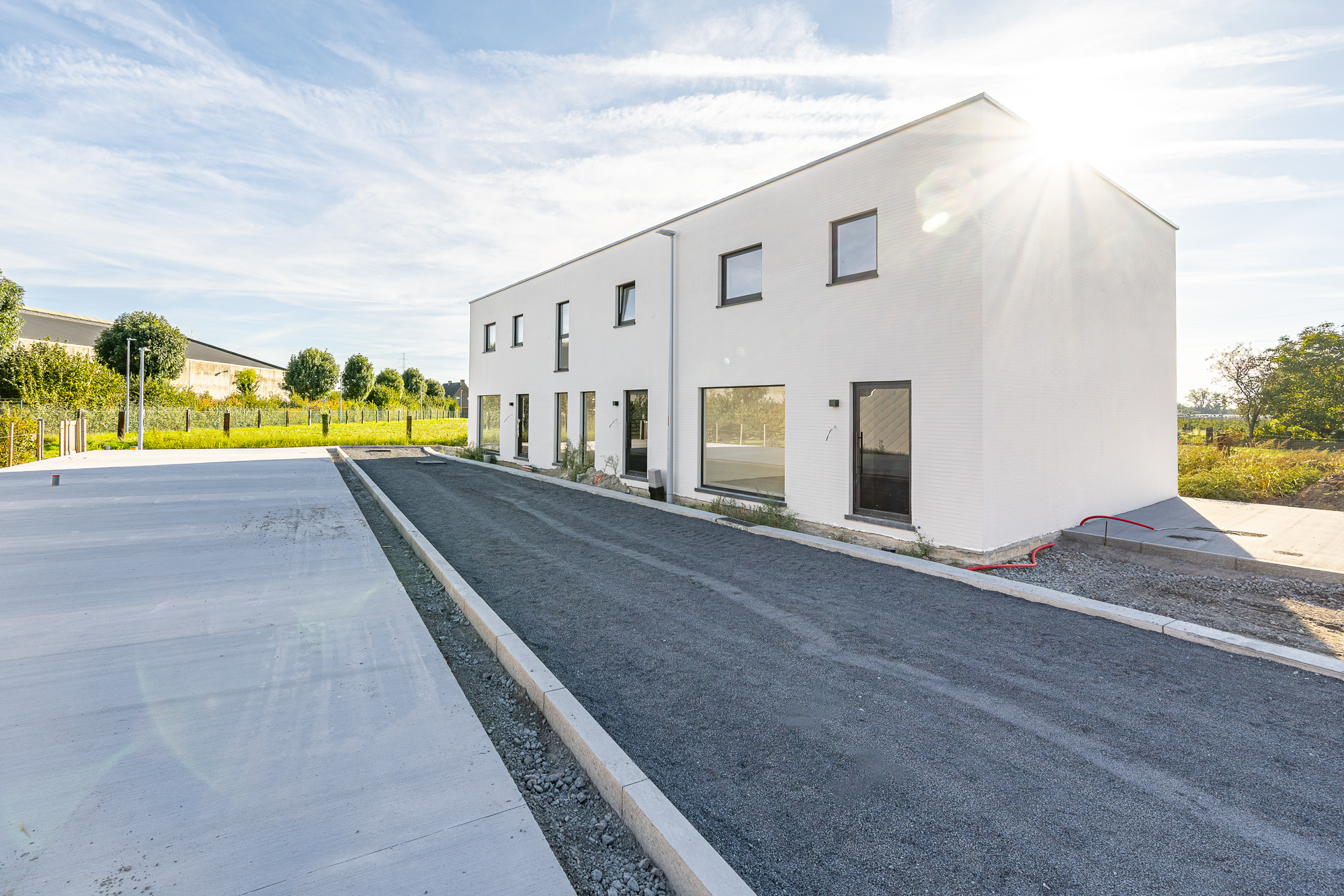Gevel met inkom